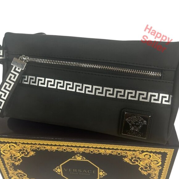 Versace Pouch Dopp Kit Toiletries Travel Bag Perfumes Box Makeup Cosmetics New - Picture 6 of 14